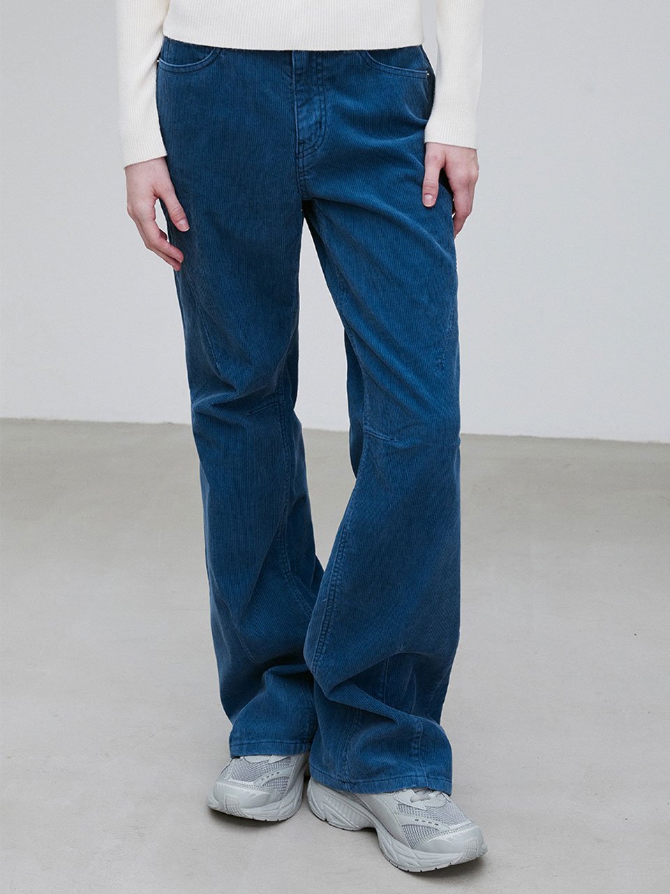 Corduroy parachute jean ash navy - fasfas