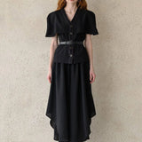 Capelet cardigan black - fasfas