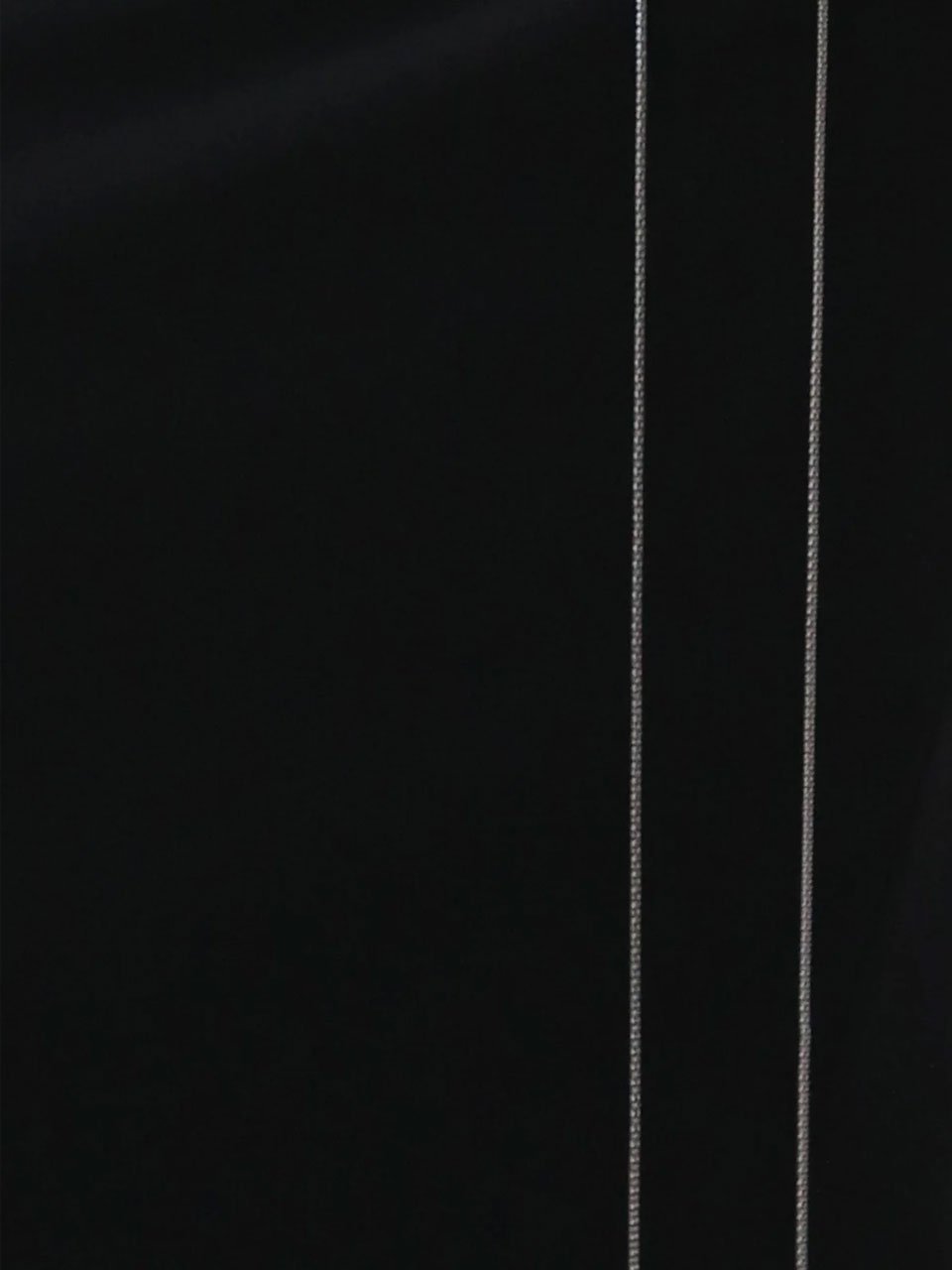 Chain trimming h-line skirt black - fasfas