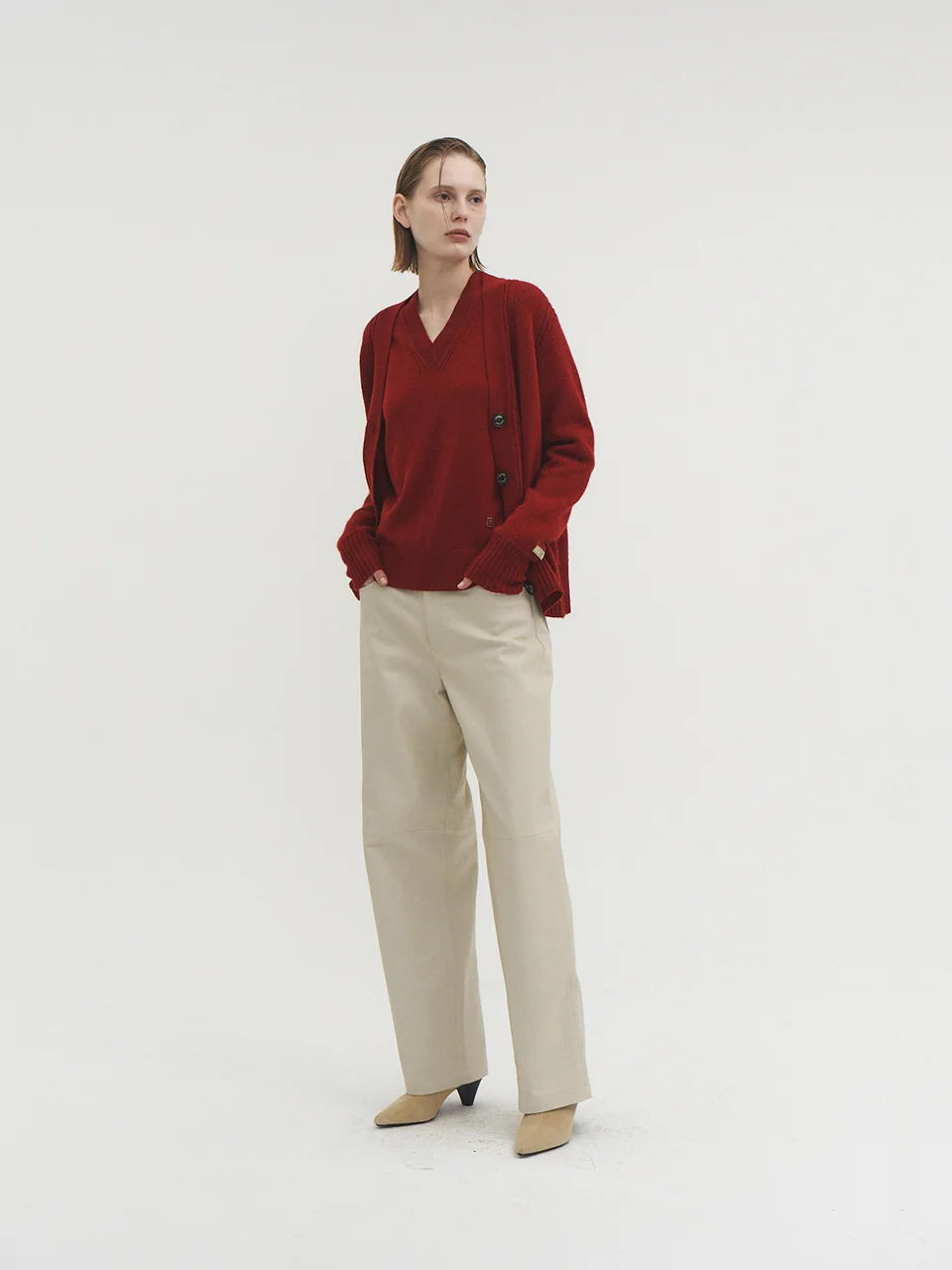 Clara cardigan maroon red - fasfas