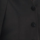 V-neck cape set-up jacket