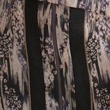 print color silk organza mini skirt