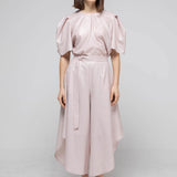 Wide volume skirt pants pink beige