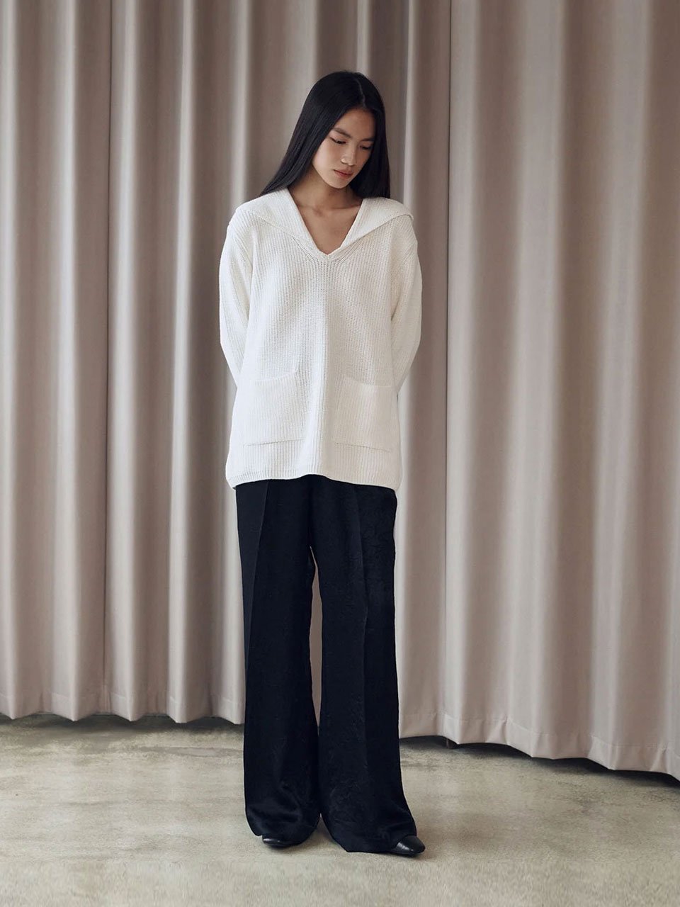 Draw string pants black - fasfas