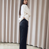 Draw string pants black - fasfas