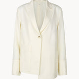 Marion asymmetrical relaxed jacket ivory - fasfas