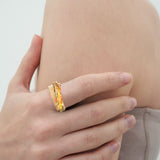God shaped hole ring gold - fasfas