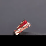 God shaped hole ring rosegold - fasfas