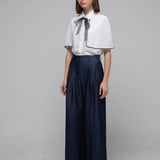 Loose fit cape blouse