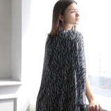 Sleeveless hopi print shirring maxi dress