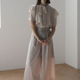 High waist wide pants