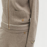 Jasmin knit vest natural beige - fasfas