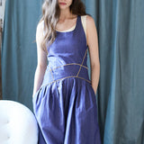 Layered sleeveless asymmetric wide jumpsuit - fasfas