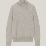 Cashmere 100% Lei turtleneck sweater heather gray