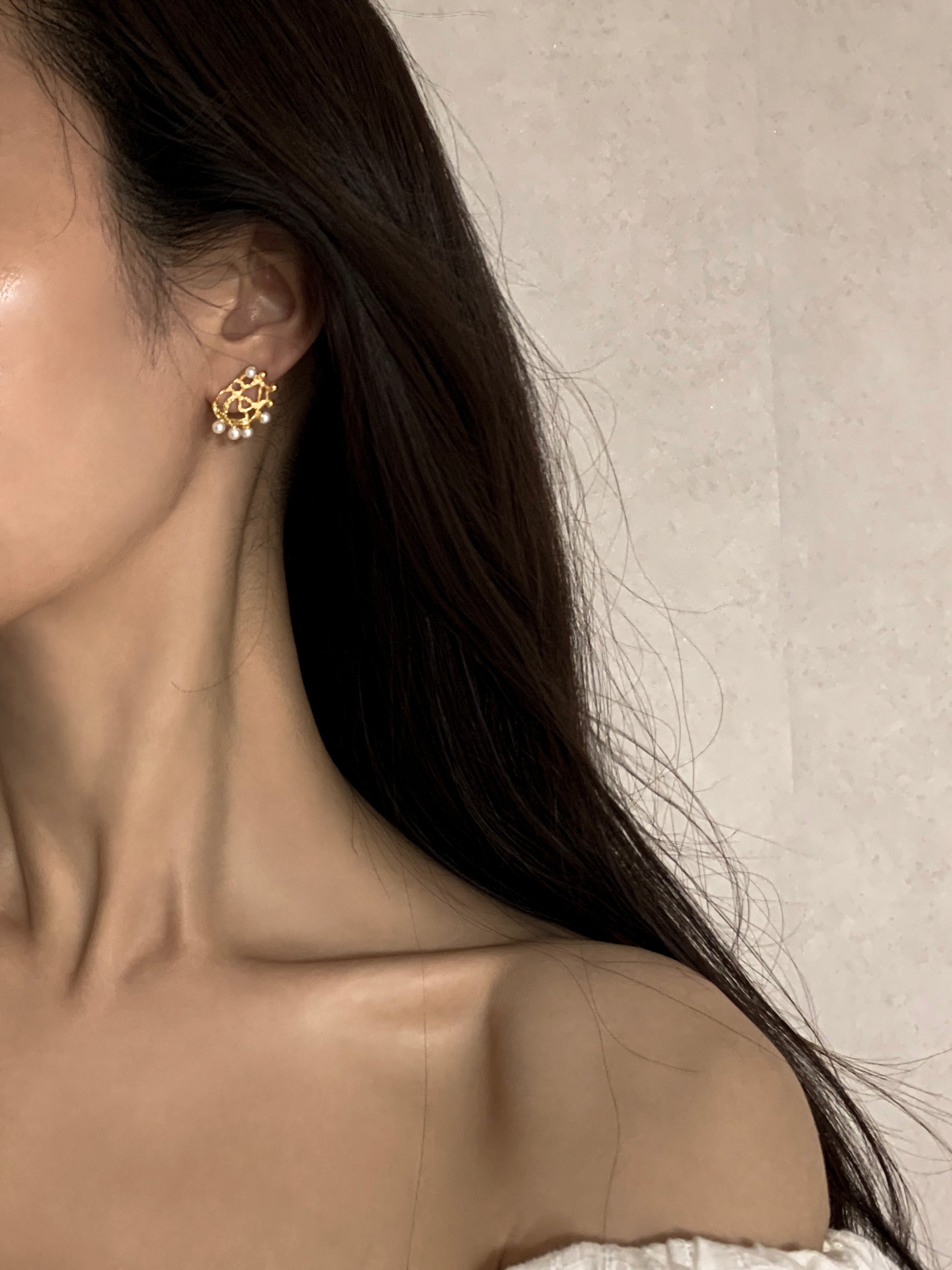 Light of waterlily earring - fasfas