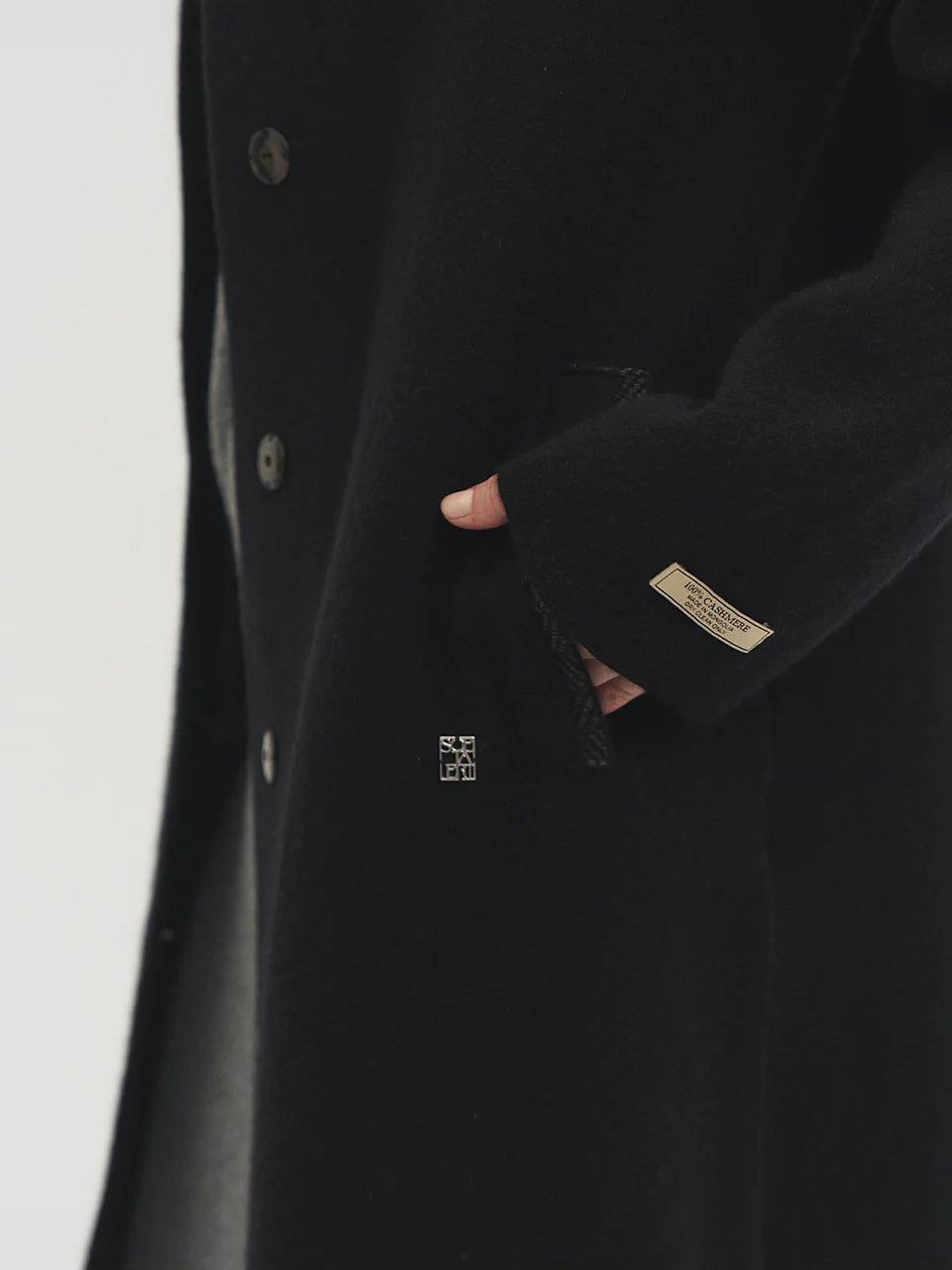 Livia knit coat ink black - fasfas