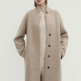 Cashmere 100% Livia knit coat soft tan beige