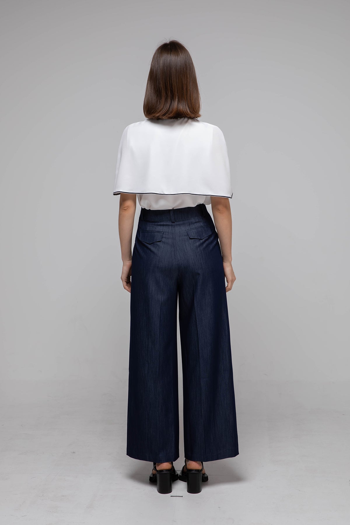 Loose fit cape blouse - fasfas