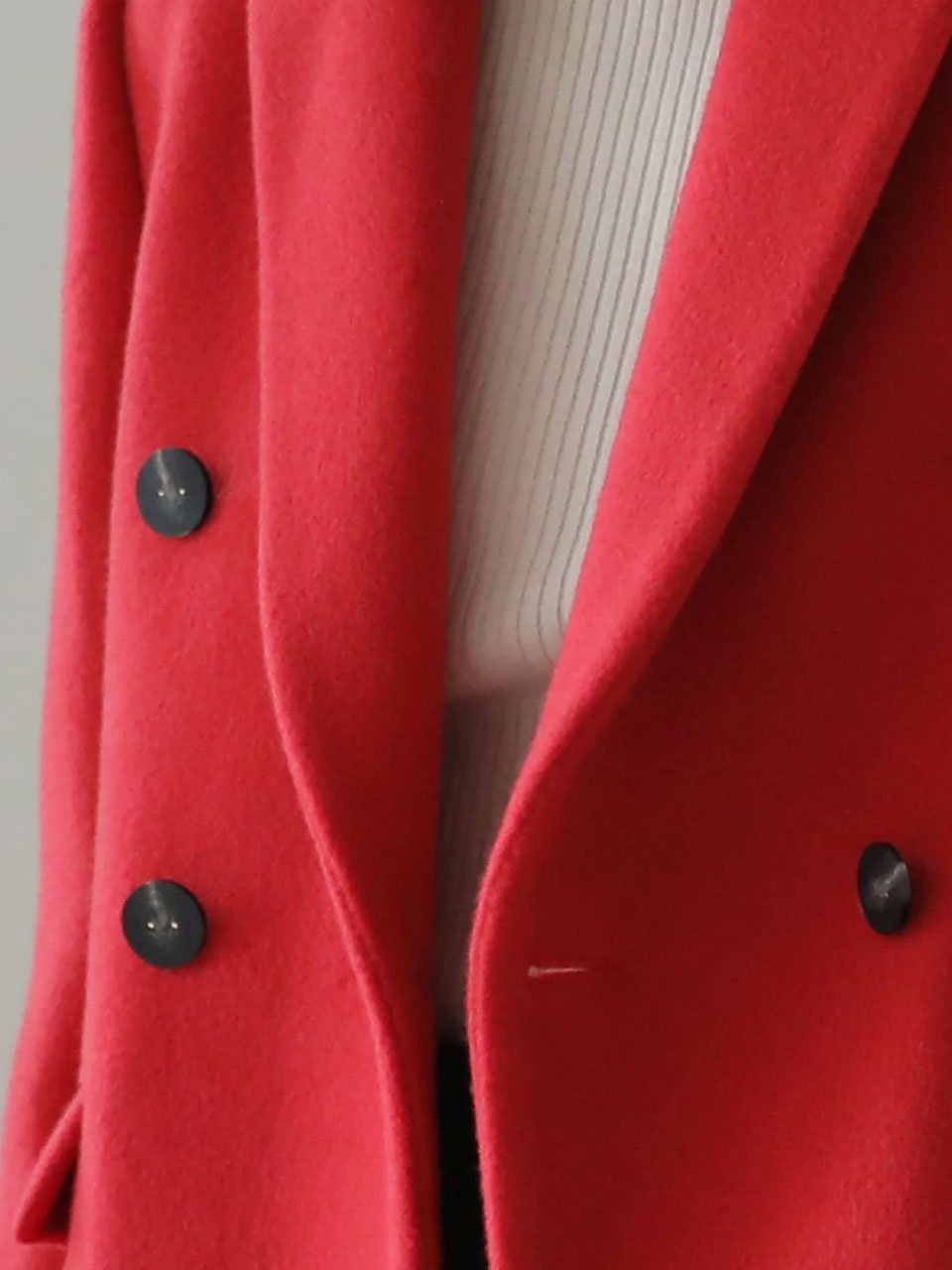 Loose fit double tailored wool jacket imperial red - fasfas
