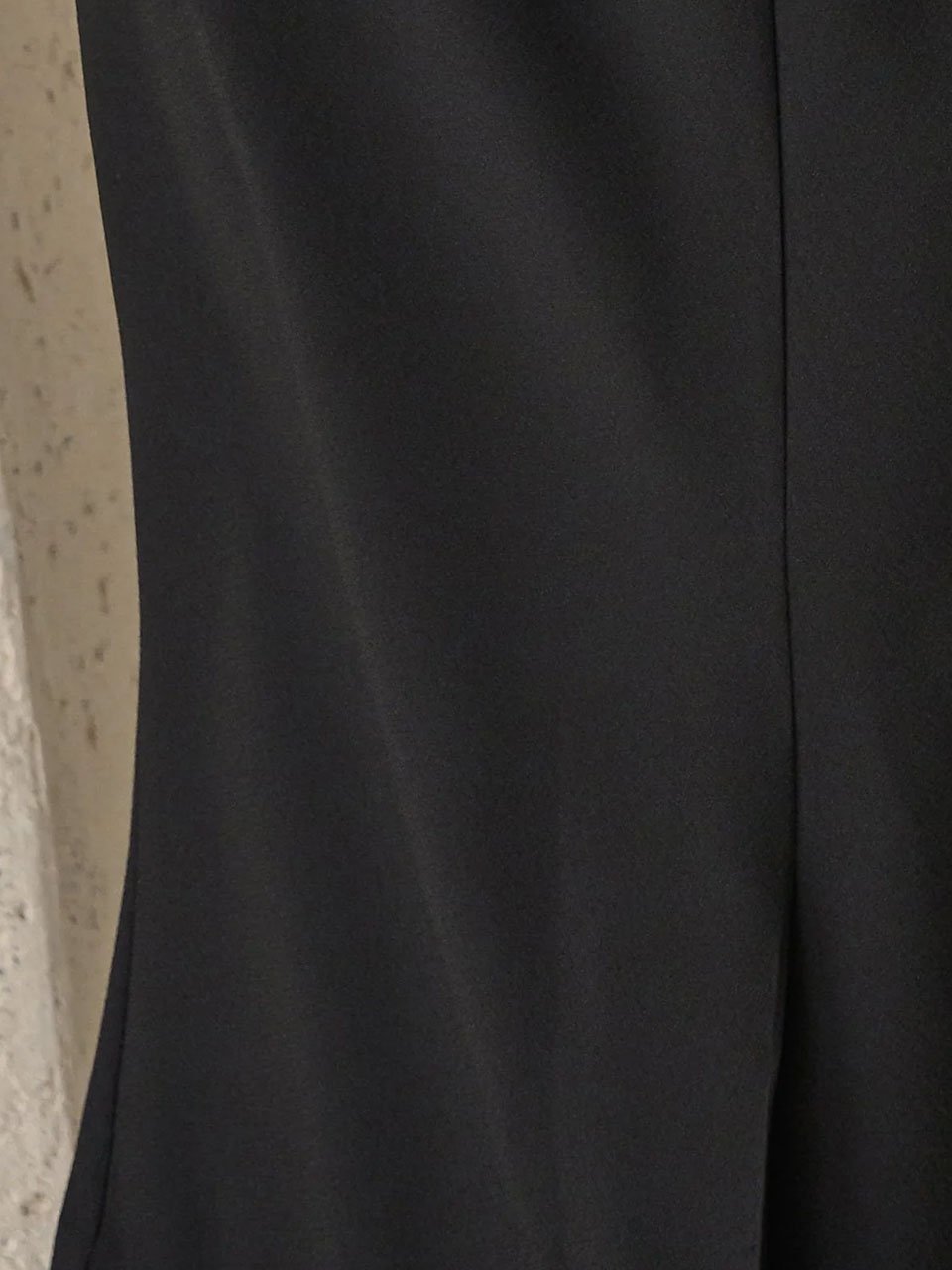 Mermaid unbalanced midi skirt black - fasfas