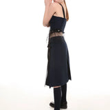 Tweed wrap skirt with tulle pleats - fasfas