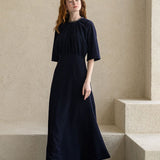 Neck embellished maxi dress - fasfas