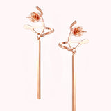 No.7 Metal bar earrings - fasfas