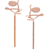 No.7 Metal bar earrings - fasfas