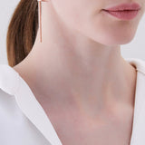No.7 Metal bar earrings - fasfas