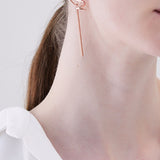 No.7 Metal bar earrings - fasfas