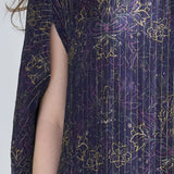 Paisley print off-shoulder asymmetric tiered maxi dress - fasfas