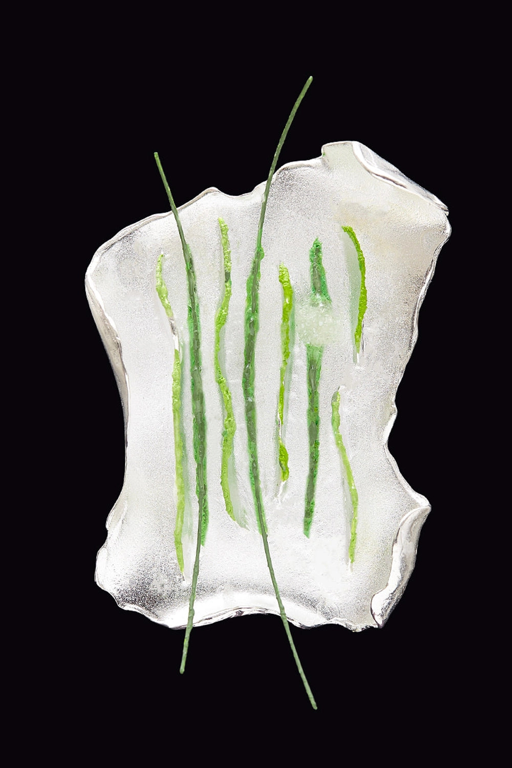 Rhizome objet brooch green - fasfas
