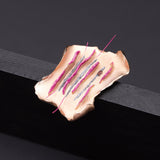 Rhizome objet brooch pink - fasfas