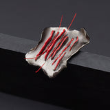 Rhizome objet brooch red - fasfas