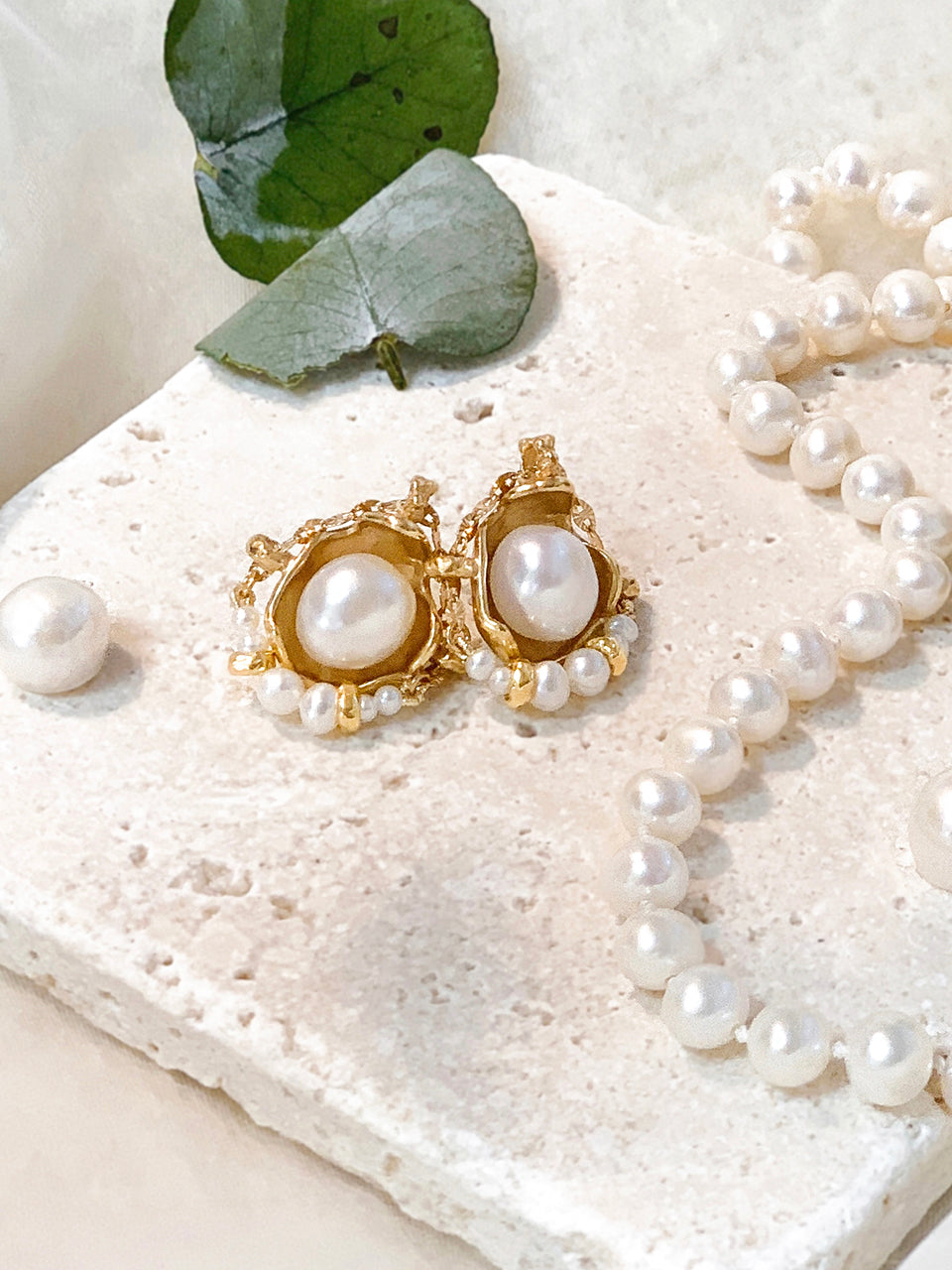 S.foliage earring - fasfas