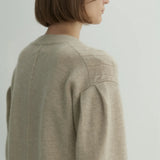 Sara cable sweater oatmeal beige - fasfas