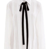 Silk classic pintuck shirt - fasfas