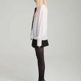 Silk classic pintuck shirt - fasfas