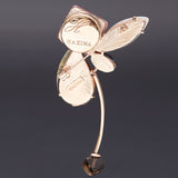 Soaring high brooch burgundy - fasfas