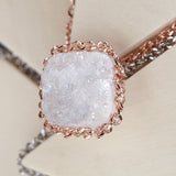 Subtlety feast brooch druzy agate - fasfas