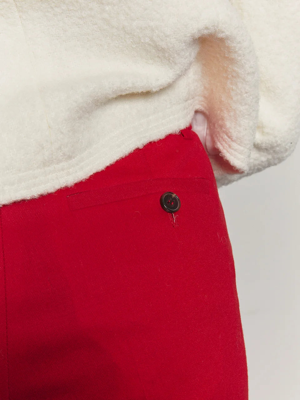 Tailored flared pants red - fasfas