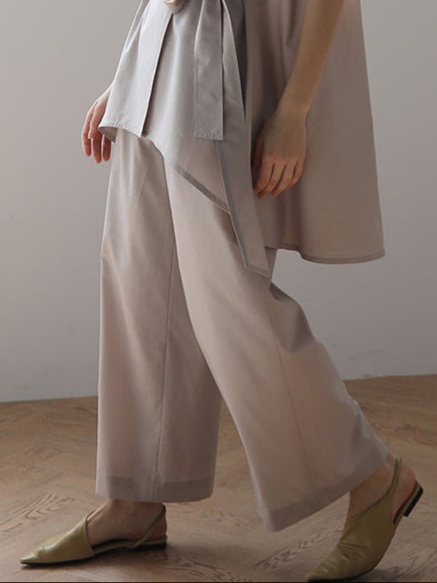 High waist wide pants - fasfas
