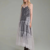 White sequine maxi dress(custom made) - fasfas