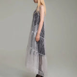 White sequine maxi dress(custom made) - fasfas