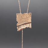 Rosegold texture de necklace - fasfas