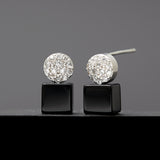 5mm onyx cubic earrings(clip-on–option) - fasfas