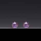 8mm startcut amethyst core earrings(clip-on earrings) - fasfas