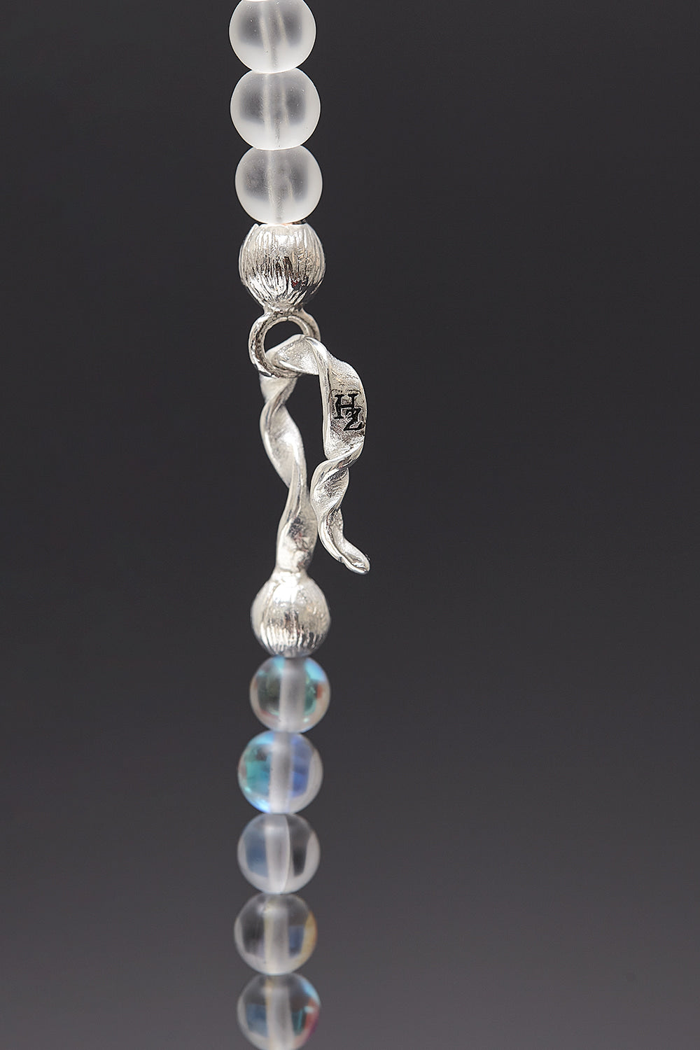 Two-way synthetic moonstone necklace - fasfas