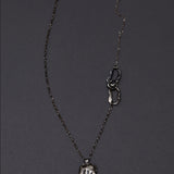 Rhizome mini pendant necklace noir - fasfas