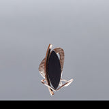 Dancing joli brooch onyx - fasfas